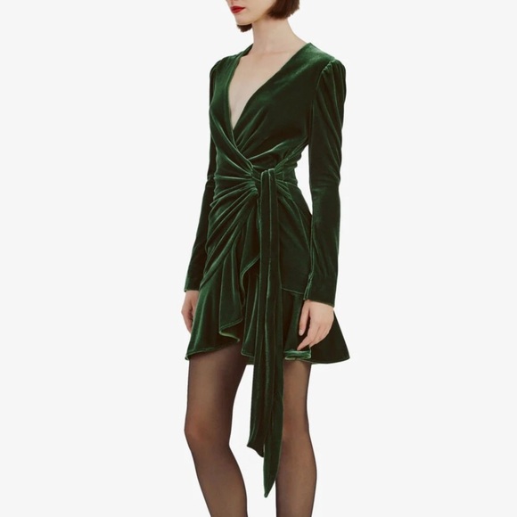 New! Gorgeous Bardot Velvet Long Sleeve Dress ($139 retail) size 4 NWT - Picture 4 of 10
